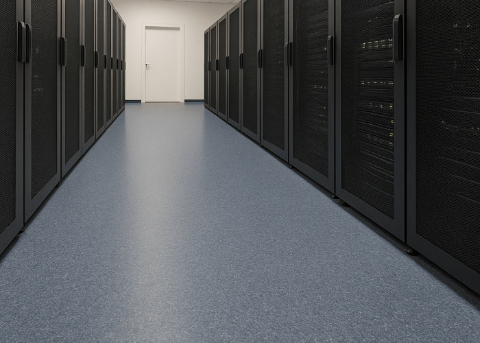 Korytarz w serwerowni